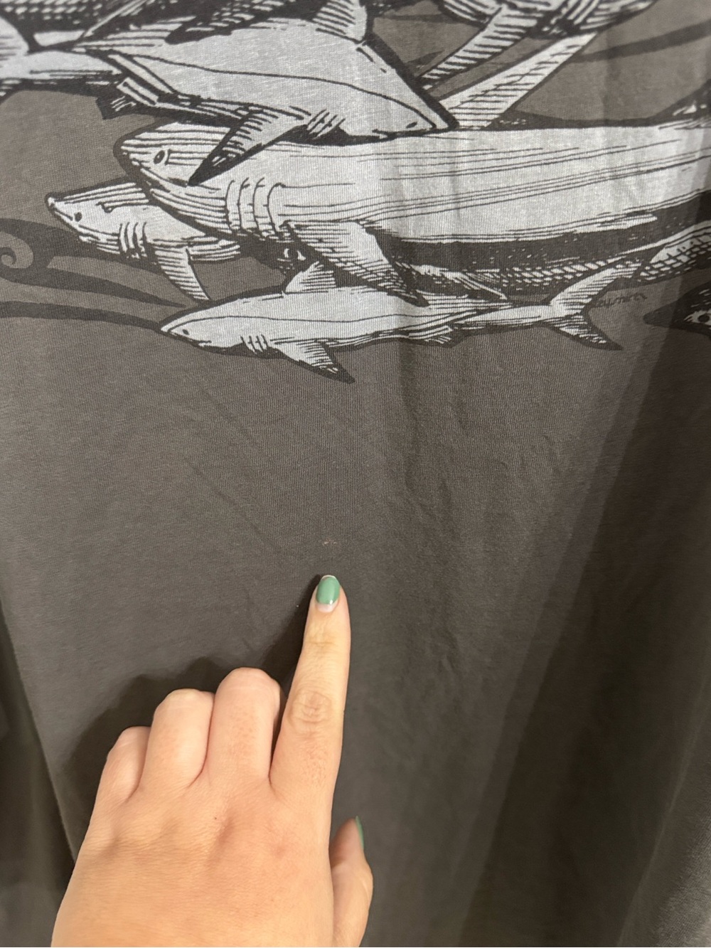 Crazy Shirts Men’s Gray Shark Graphic T-Shirt Hawaii Ocean Pima Cotton Soft XXL - Picture 9 of 9